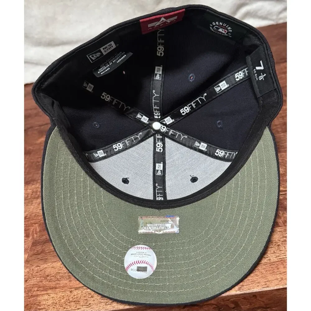 New Era Cleveland Indians Official On-Field Cap 59 Fifth Fitted 7 1/8 MLB